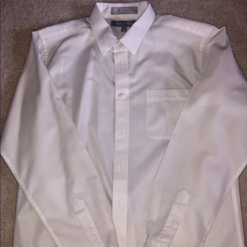 Nordstrom Solid White Dress Shirt